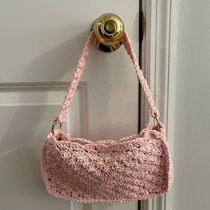 Crotchet mini shoulder bag